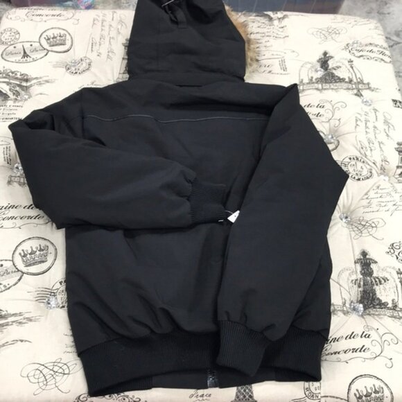 CMFR Oxton Coyote Fur Trim Bomber Jacket - Picture 9 of 10